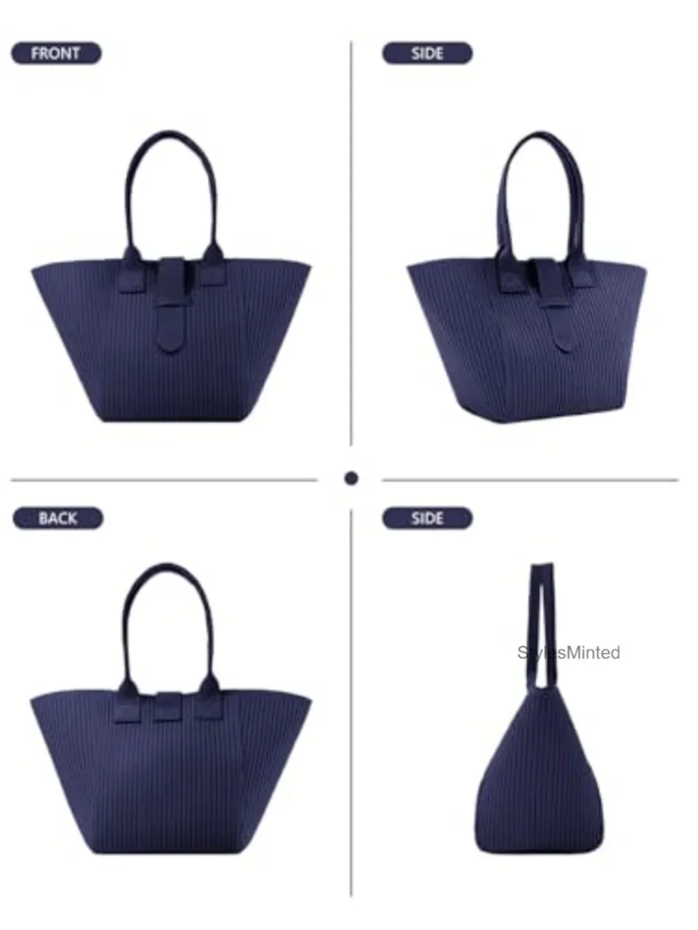 Hobo Shoulder Tote Bag - Lightweight Polyester, Everyday Work Travel Shopping